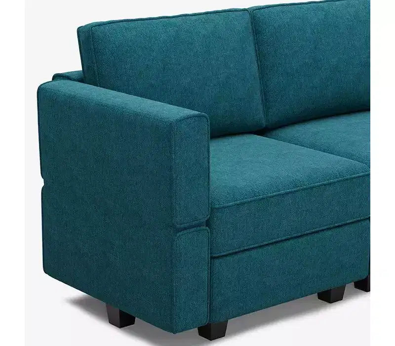 Divano letto modulare Terry con contenitore (9 sedute + 7 braccioli)