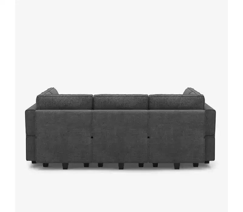 Divano letto modulare Terry con contenitore (9 sedute + 7 braccioli)