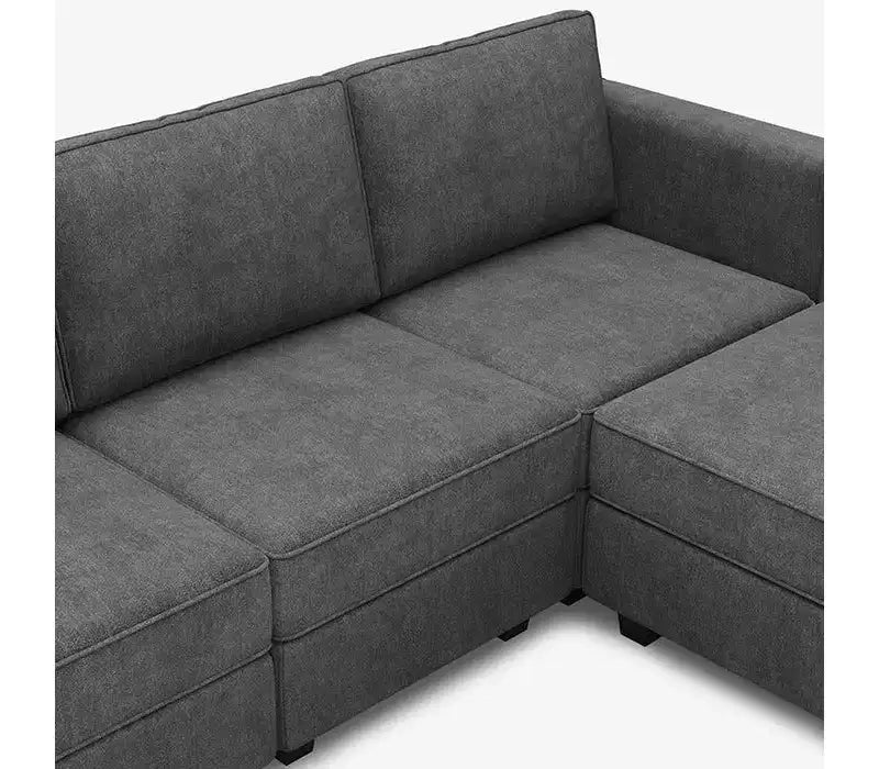 Divano letto modulare Terry con contenitore (9 sedute + 7 braccioli)