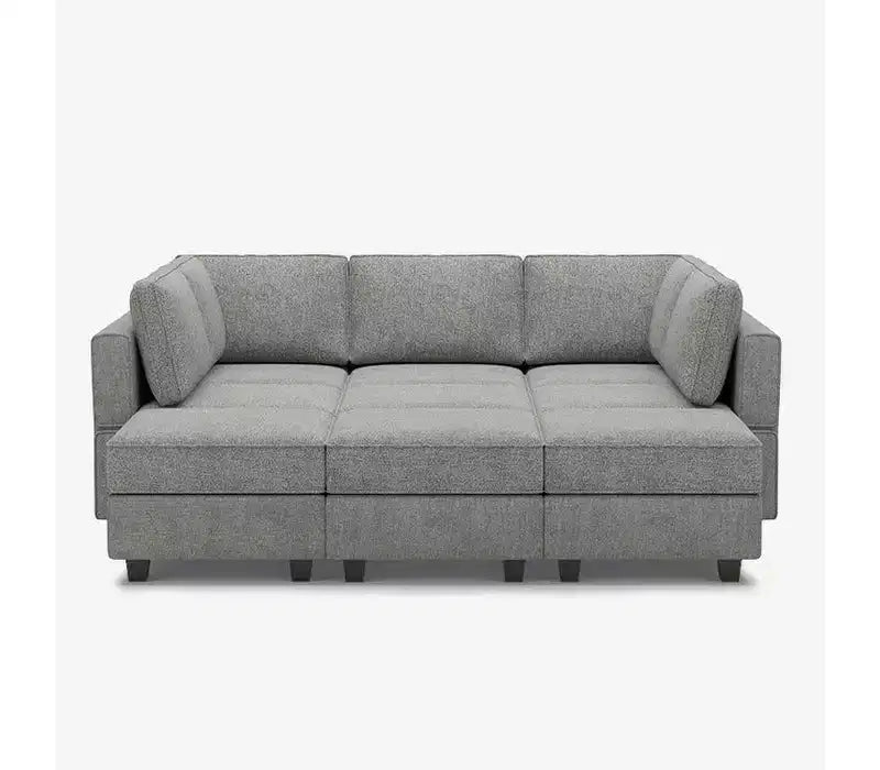 Divano letto modulare Terry con contenitore (9 sedute + 7 braccioli)