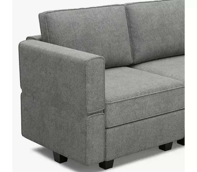 Divano letto modulare Terry con contenitore (9 sedute + 7 braccioli)