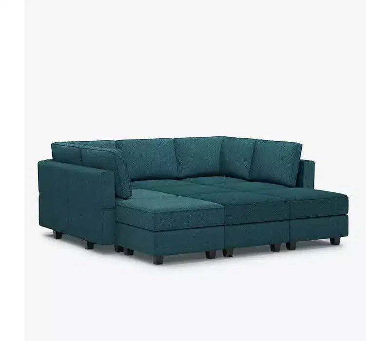 Divano letto modulare Terry con contenitore (9 sedute + 7 braccioli)