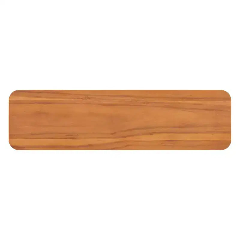 Consolle moderna in legno Edana con base a U e angoli arrotondati