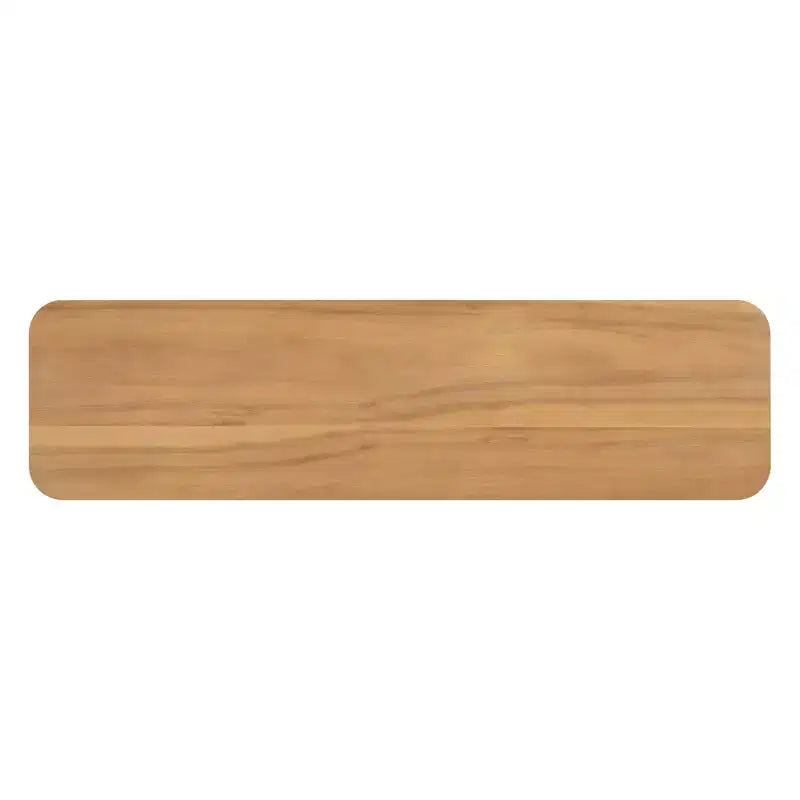 Consolle moderna in legno Edana con base a U e angoli arrotondati