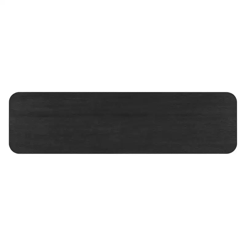 Consolle moderna in legno Edana con base a U e angoli arrotondati