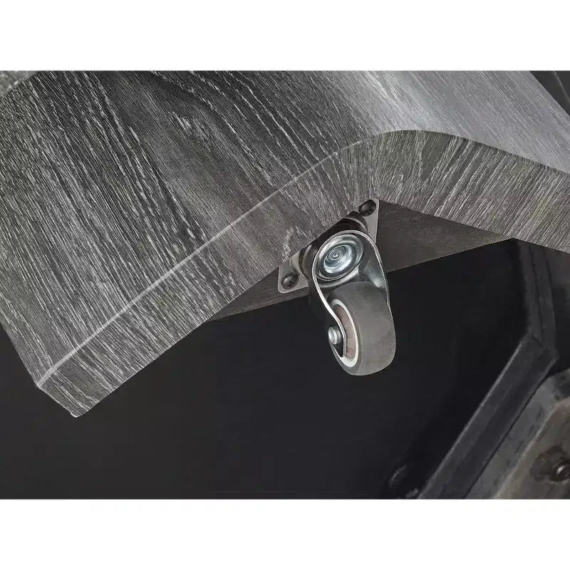 Tavolino da salotto con piano effetto marmo a incastro, modello Surmour Modern Nesting, colore grigio