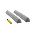 VEVOR Bed Bumper for Toddlers, 47.4-inch Inflatable Bed Guard Rail with Hand Pump, Non-Slip Flocking Toddler Bedrail Bumper(2 Packs),Grey