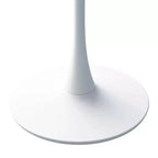 31,5 Tavolino moderno esagonale con piano in marmo bianco stampato e base in metallo per sala da pranzo salotto bianco