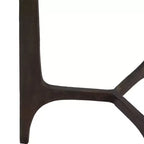 Tavolino Rustico, Tavolino Laterale o Comodino Piccolo per l'Arredamento della Stanza - Tavolino Rotondo in Metallo con Piano in Vetro per Piccoli Spazi - 22 Bronzo & Rame