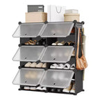 Shoe Storage Cabinet, 6-Tier Shoe Rack, Space Saving For Entryway, Bedroom & Living Room