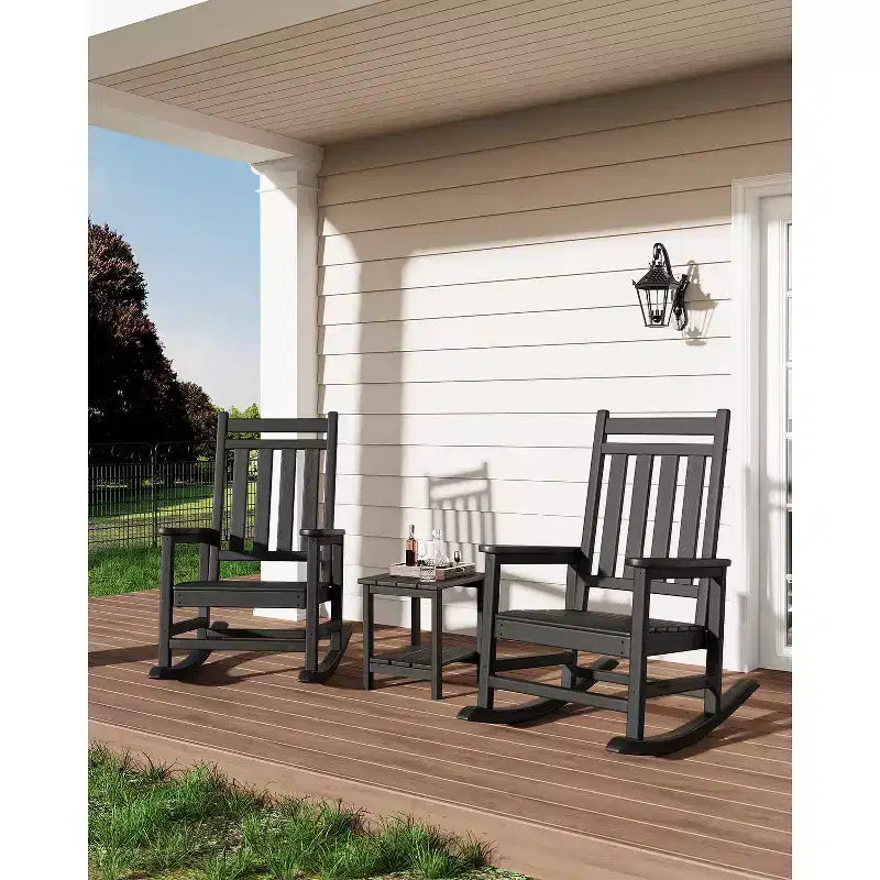 Tavolino da Esterno a 2 Ripiani, 45 cm, in HDPE, Resistente alle Intemperie, per Patio, Giardino, Piscina, Terrazza, Interni, Cortile, Bianco