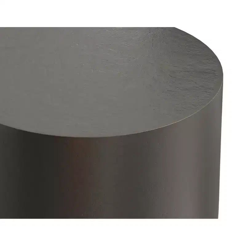 Tavolino Neal Contemporary da 14 pollici in fusione di alluminio, bronzo antico/ottone antico, completamente assemblato