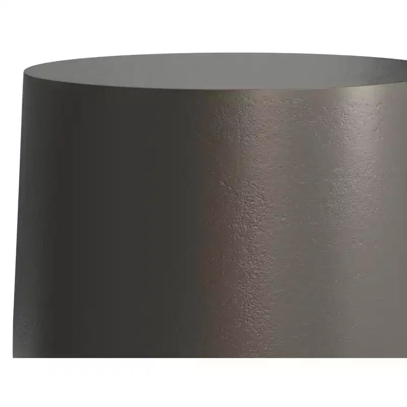 Tavolino Neal Contemporary da 14 pollici in fusione di alluminio, bronzo antico/ottone antico, completamente assemblato