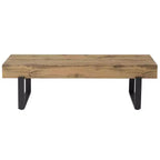 Sullivan Farmhouse 59 Wood Bench, Panchina portatile in legno in stile moderno e versatile