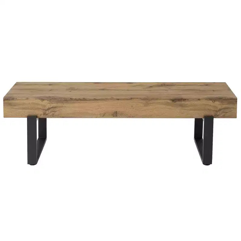 Sullivan Farmhouse 59 Wood Bench, Panchina portatile in legno in stile moderno e versatile