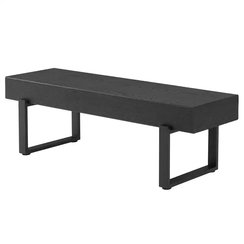 Sullivan Farmhouse 59 Wood Bench, Panchina portatile in legno in stile moderno e versatile
