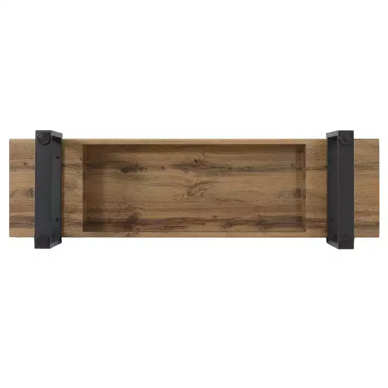 Sullivan Farmhouse 59 Wood Bench, Panchina portatile in legno in stile moderno e versatile