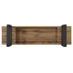 Sullivan Farmhouse 59 Wood Bench, Panchina portatile in legno in stile moderno e versatile