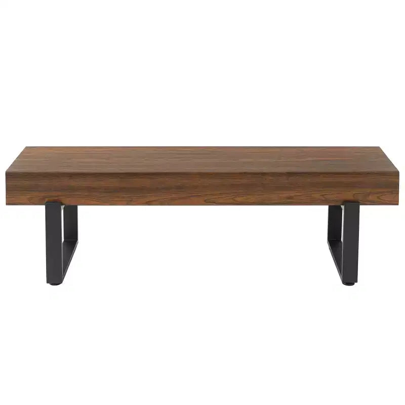 Sullivan Farmhouse 59 Wood Bench, Panchina portatile in legno in stile moderno e versatile