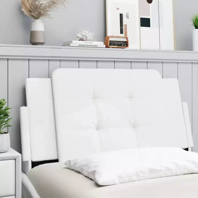 Testiera Cuscino Imbottito Sospeso per Letto Finta Pelle