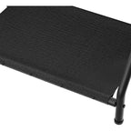 Portabagagli pieghevole con ripiano portaoggetti in tessuto, stand per valigie da 45 kg per camera degli ospiti, camera da letto, hotel - Salvaspazio, nero