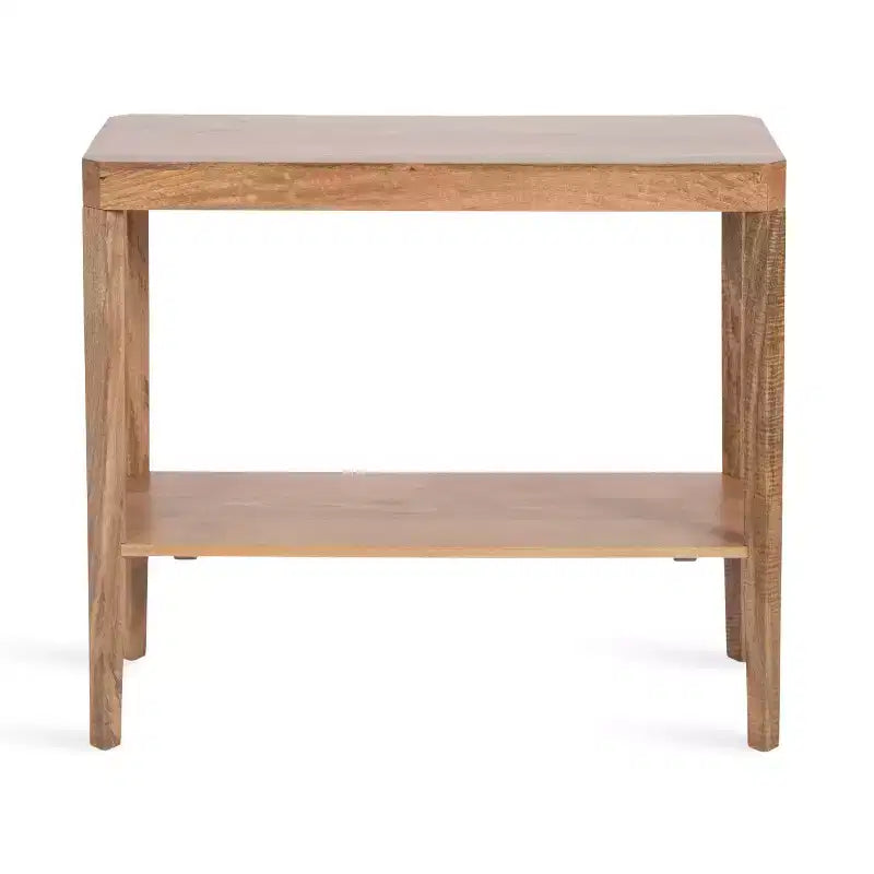 Consolle Talcott in legno, 36x14x33, Naturale