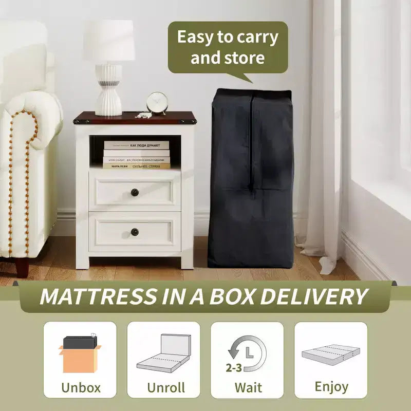 Materasso pieghevole in memory foam con certificazione CertiPUR-US, multiuso e lavabile in lavatrice