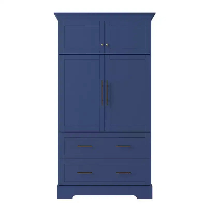 Dispensa da cucina a colonna con 2 cassetti, 2 vassoi estraibili, spazio per teglie da forno, stile rustico - Panipeachy