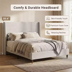 Letto contenitore imbottito moderno