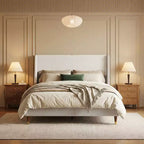 Letto contenitore imbottito moderno